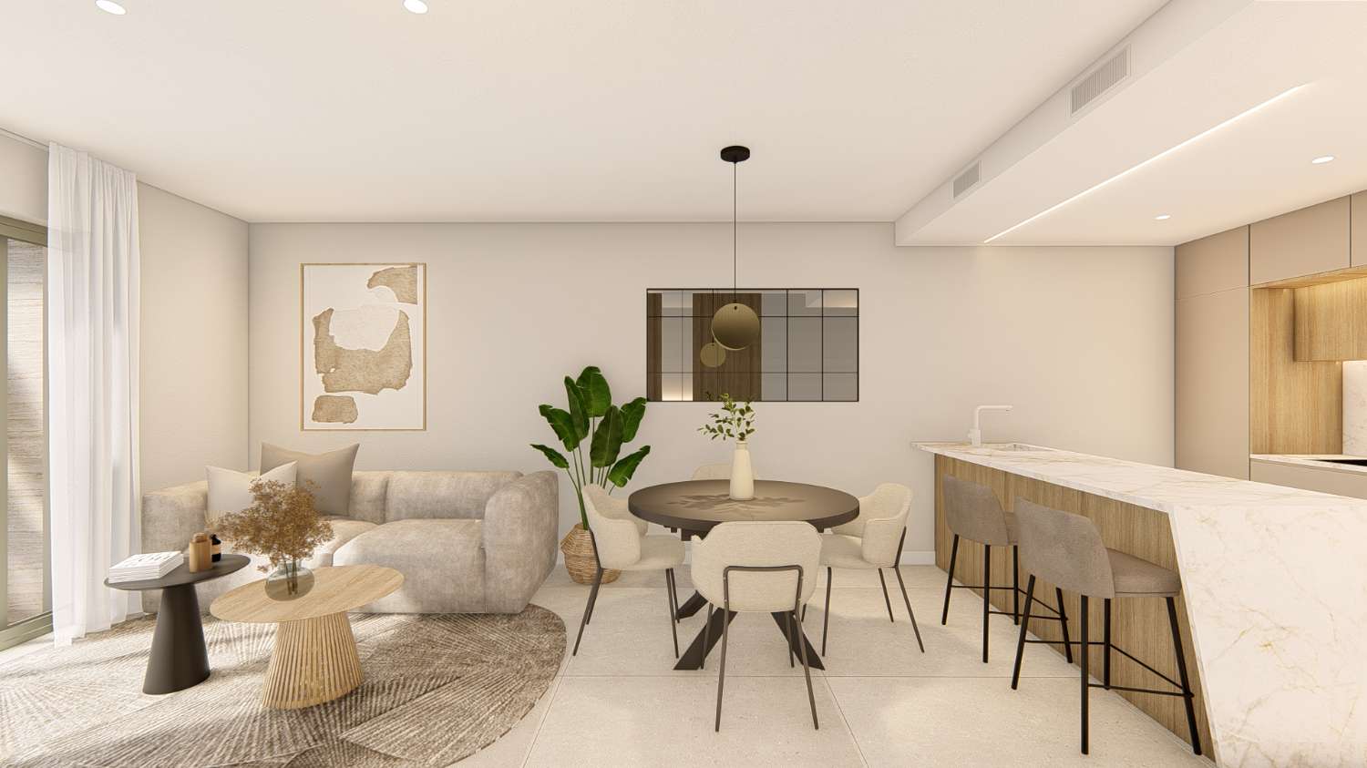 Apartamentos de 2/3 dormitorios en los alcazares