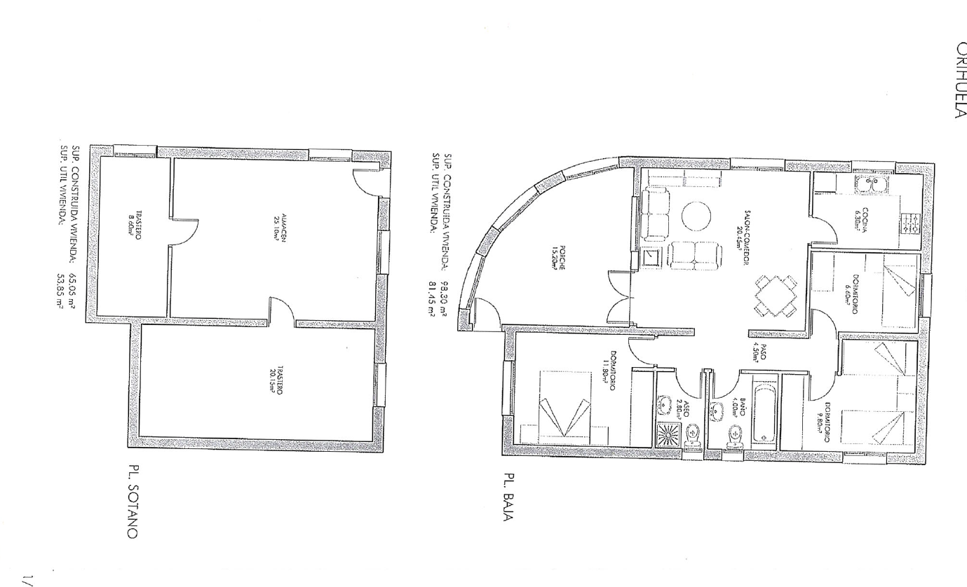 Chalet independiente en Villamartin-El Presidente con piscina privada, apartamento independiente y aparcamiento privado.