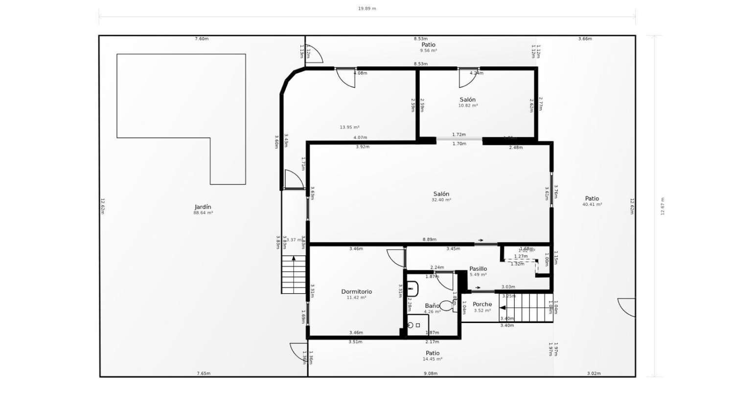 Villa independiente reformada con apartamento independiente y piscina privada en Villamartín