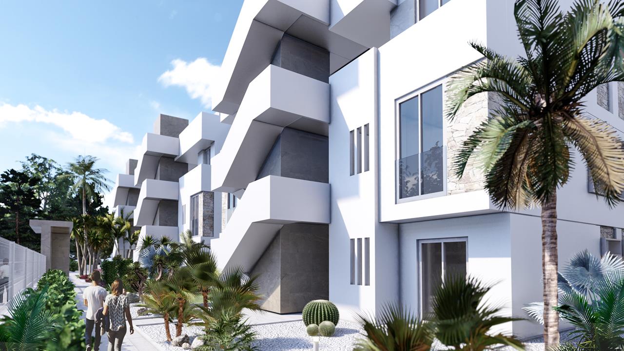 Appartements contemporains dans le quartier populaire d'El Raso, Guardamar.