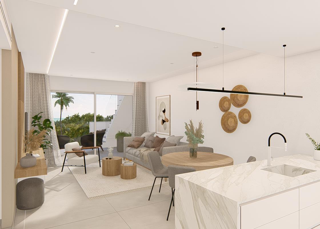 Contemporary bungalow apartments in the popular area of El Raso, Guardamar