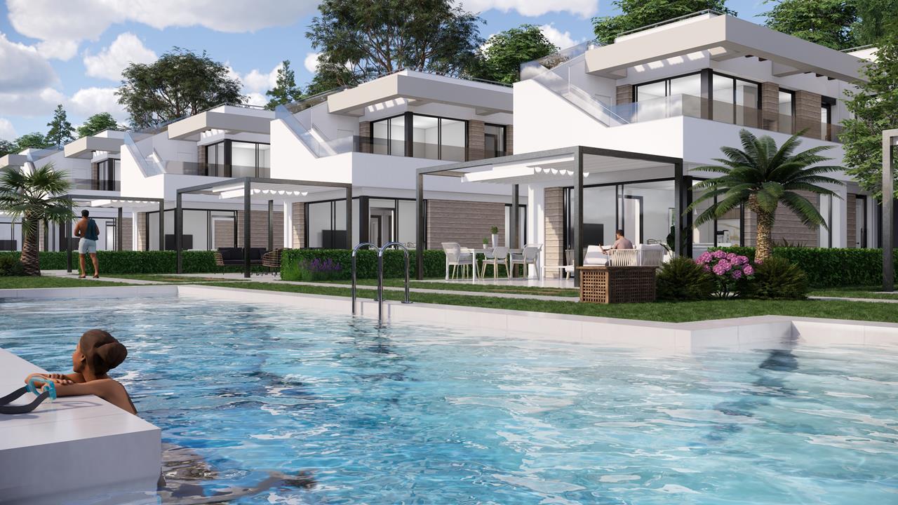 Modernas villas en primera línea en Lo Romero Golf