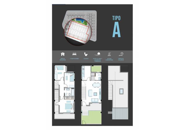 Nouvelle construction de maisons de ville en duplex à Los Balcones - clé prête!