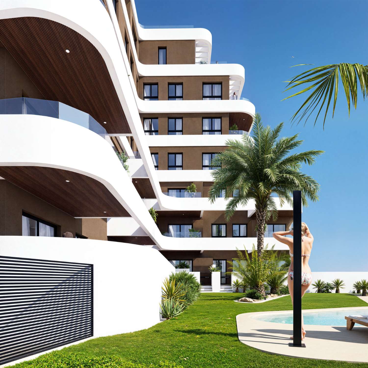 Apartamentos de 2/3 dormitorios con piscina comunitaria en Guardamar del Segura